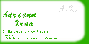 adrienn kroo business card